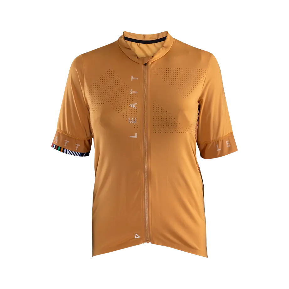 Leatt Endurance 5.0 Short Sleeve MTB Jersey - Womens - Rust - 2024