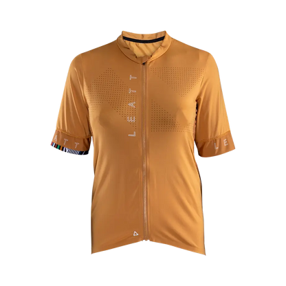 Leatt Endurance 5.0 Short Sleeve MTB Jersey - Womens - Rust - 2024