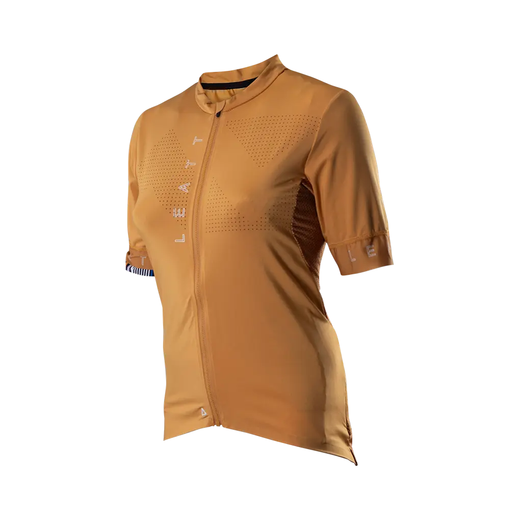 Leatt Endurance 5.0 Short Sleeve MTB Jersey - Womens - Rust - 2024