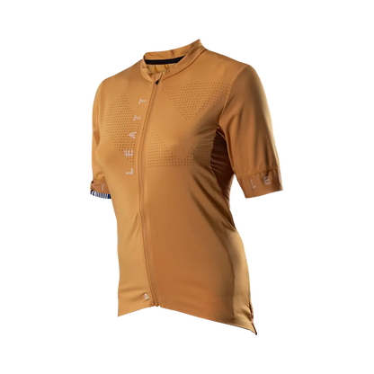 Leatt Endurance 5.0 Short Sleeve MTB Jersey - Womens - Rust - 2024