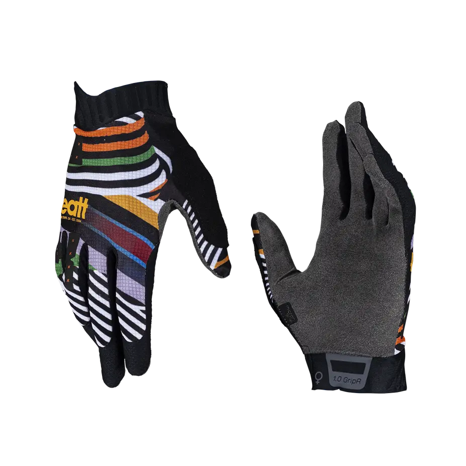 Leatt GripR 1.0 MTB Glove - Womens - Stripes - 2024