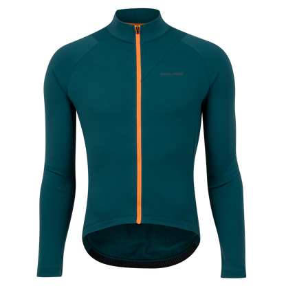 Pearl Izumi Attack Thermal Long Sleeve Road Jersey - Dark Spruce-Sunfire