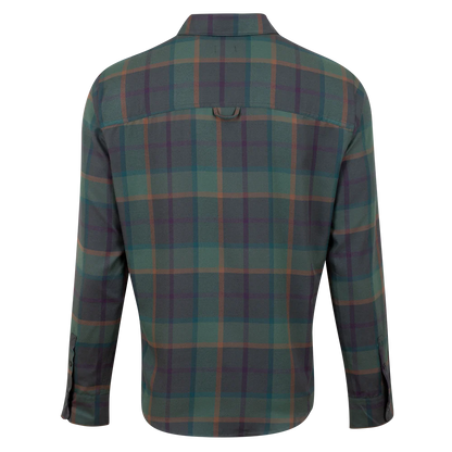 Pearl Izumi Rove Flannel Long Sleeve Shirt - Sage-Pale Pine Plaid