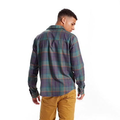 Pearl Izumi Rove Flannel Long Sleeve Shirt - Sage-Pale Pine Plaid