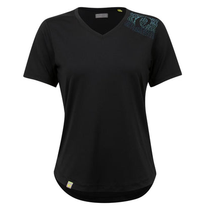 Pearl Izumi Midland Graphic Tee Shirt - Womens - Rainbow Logo - Black