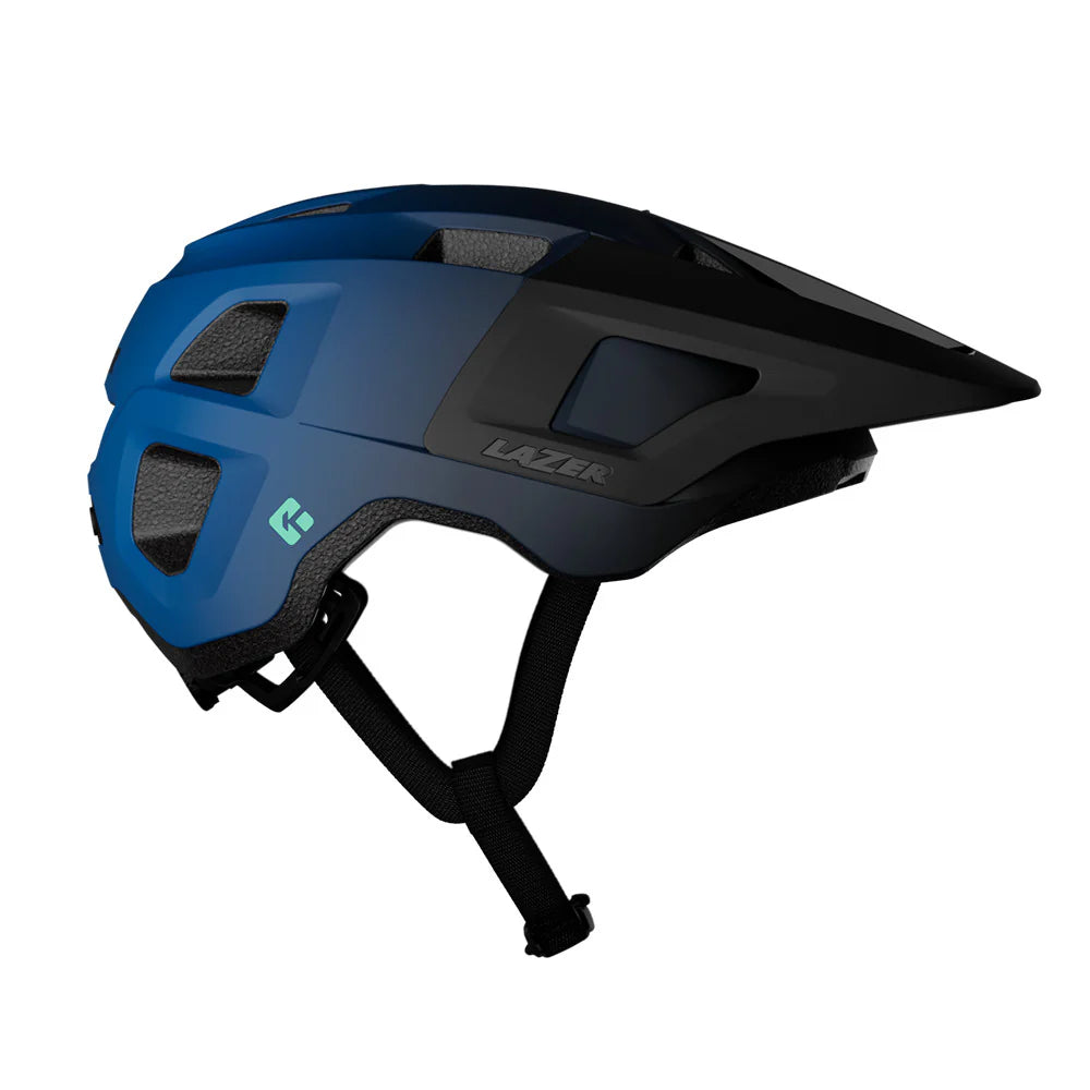 Lazer Finch Kineticore Kids Helmet - Matte Blue Black