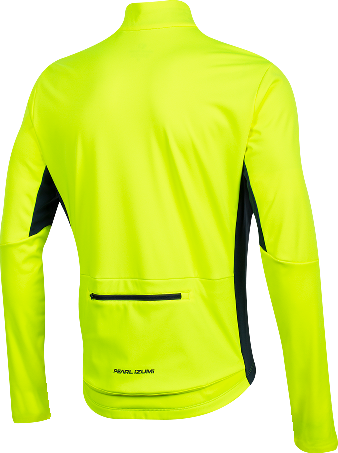 Pearl Izumi Interval AmFib Cycling Jacket - Screaming Yellow-Navy