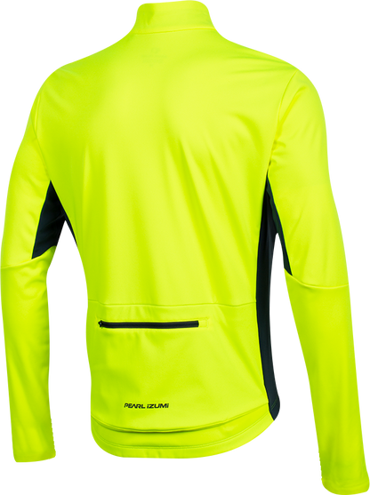 Pearl Izumi Interval AmFib Cycling Jacket - Screaming Yellow-Navy