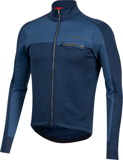 Pearl Izumi Interval Thermal Long Sleeve Road Jersey - Navy-Dark Denim