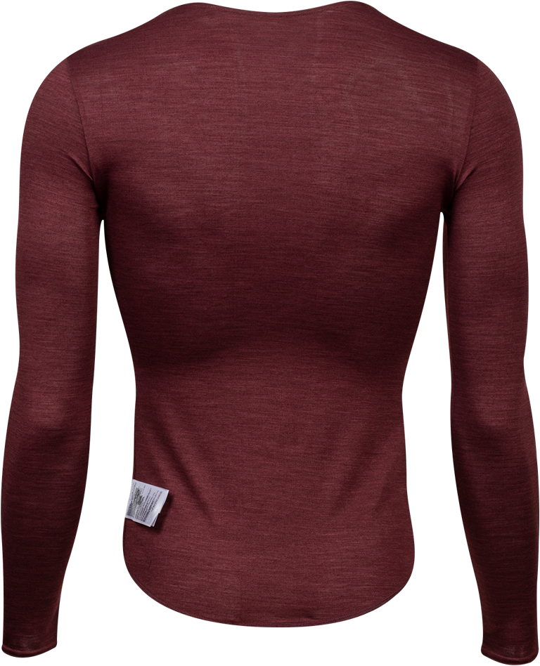 Pearl Izumi Merino Long Sleeve Base Layer - Garnet