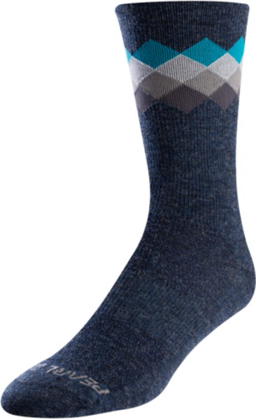 Pearl Izumi Merino Thermal Sock - Navy-Teal Solitaire