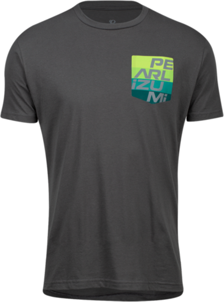 Pearl Izumi Pocket Tee Shirt - Aspect Pocket - Heavy Metal