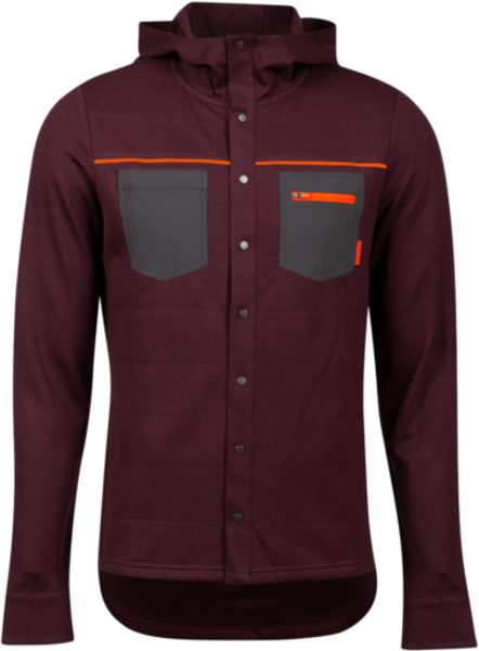 Pearl Izumi Summit Insulated Shirt - Garnet Heather