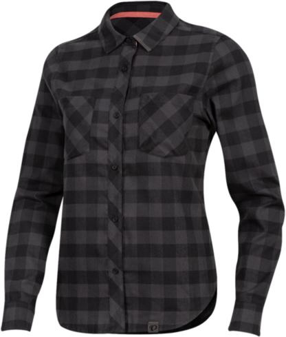 Pearl Izumi Rove Long Sleeve Shirt - Womens - Black-Phantom Plaid