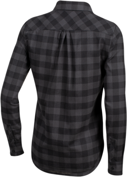 Pearl Izumi Rove Long Sleeve Shirt - Womens - Black-Phantom Plaid