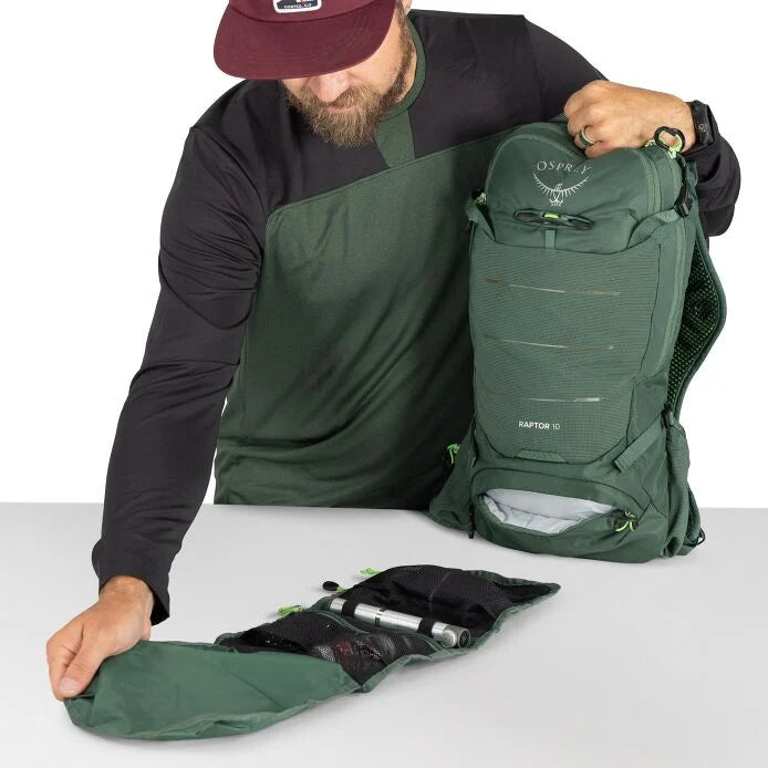Osprey Raptor 10 Hydration Backpack Tundra Green – Cambria Bike