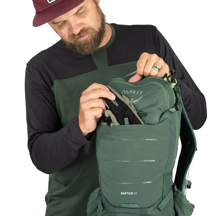 osprey hydration pack green Osprey Raptor 10 Hydration Backpack