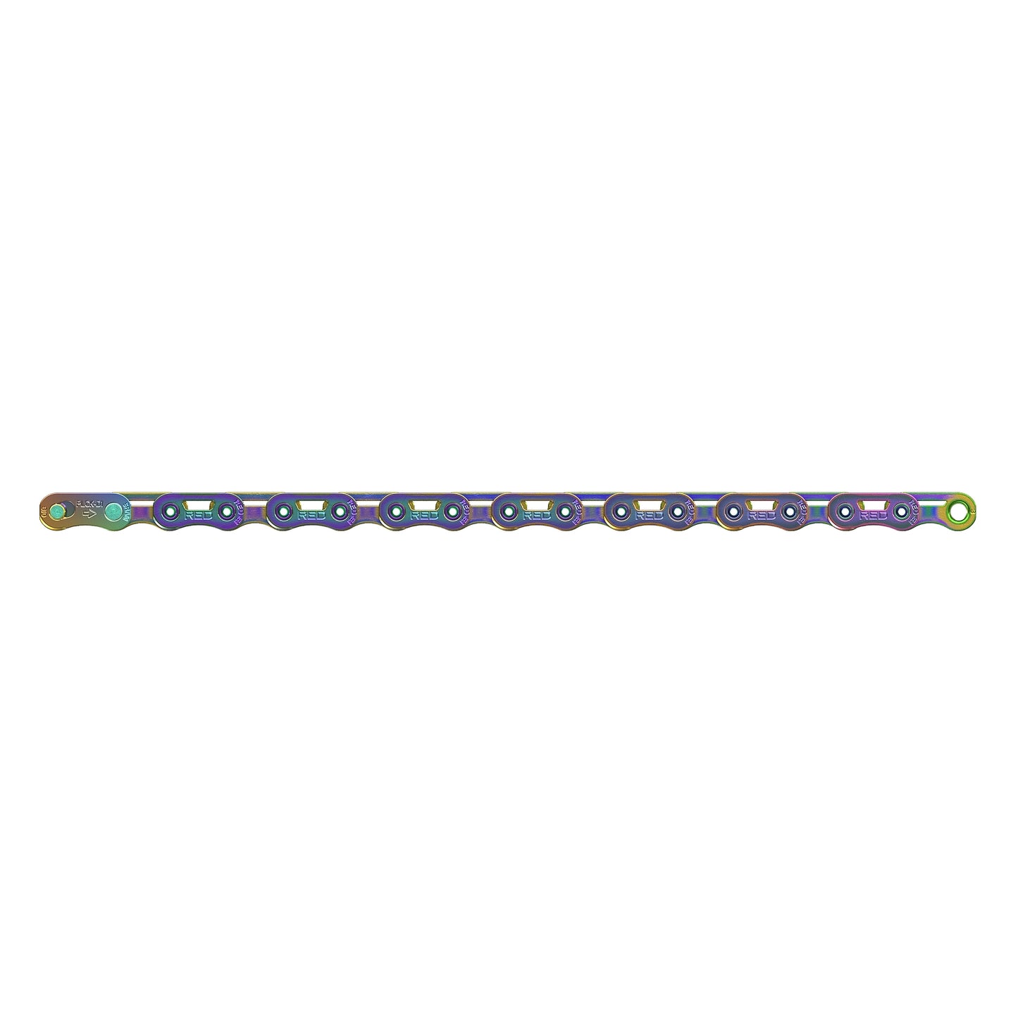 SRAM Red E1 FlatTop 12 Spd Chain - 114 Link - Rainbow