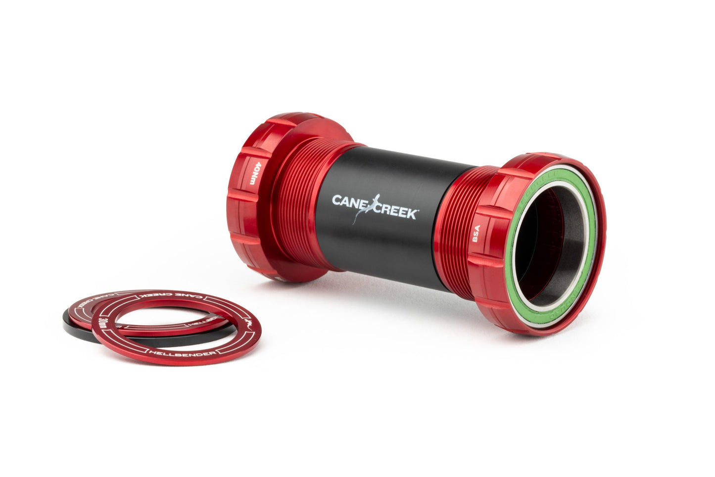 Cane Creek Hellbender 70 Bottom Bracket - BSA - DUB - Red