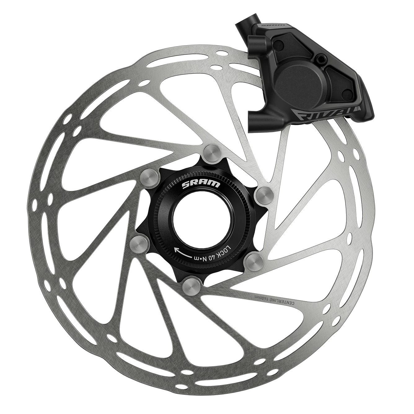 SRAM Rival AXS E1 HRD Shift/Brake Lever and Hydraulic Disc Caliper - Rear