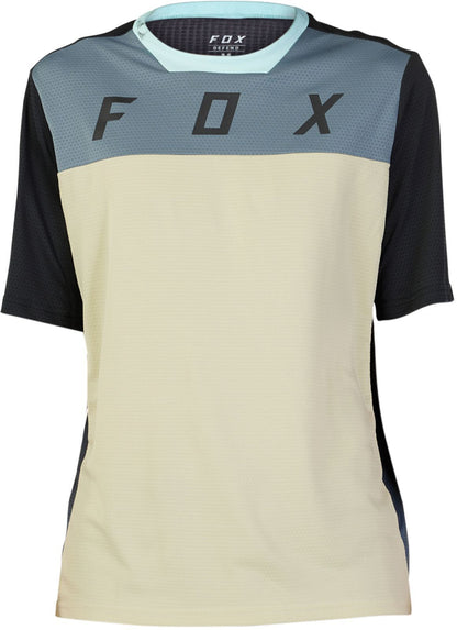 Fox Racing Defend Short Sleeve MTB Jersey - CEKT - Oat - 2023