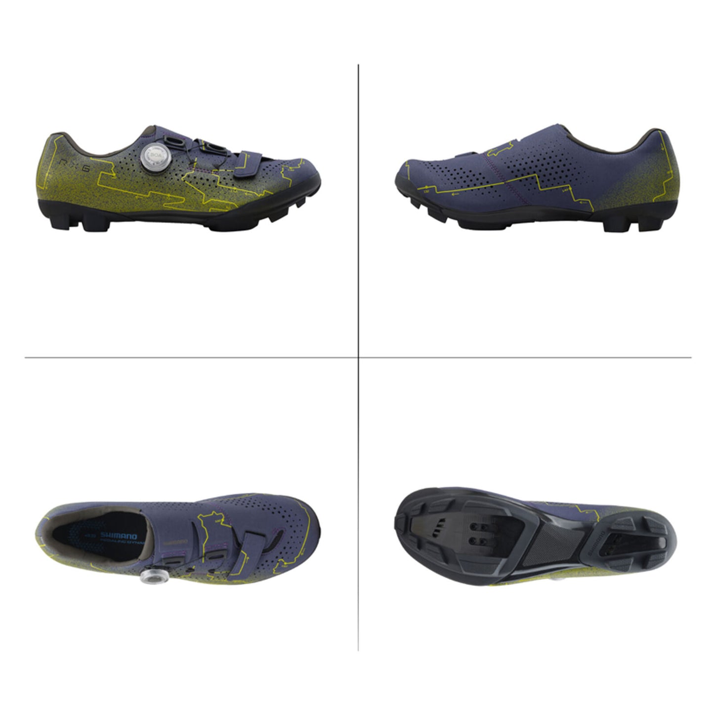 Shimano RX6 SPD Gravel Shoe - Moonlight