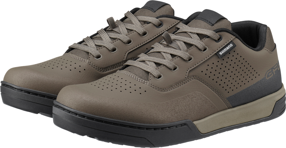Shimano GF600 Flat Pedal MTB Shoe Brown Cambria Bike