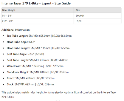 Intense Tazer 279 E-Bike - Expert - DVO - Tan - 2022