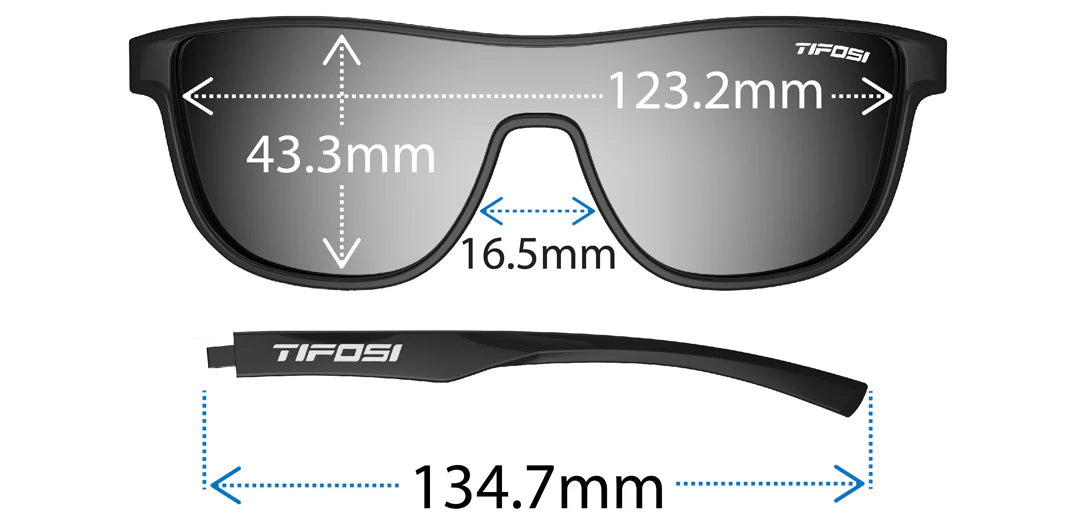 Tifosi Sizzle Single Lens Sunglasses - Aquaviolet