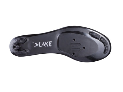 Lake CX177 Road Shoe - Wide - Black-Black Reflective