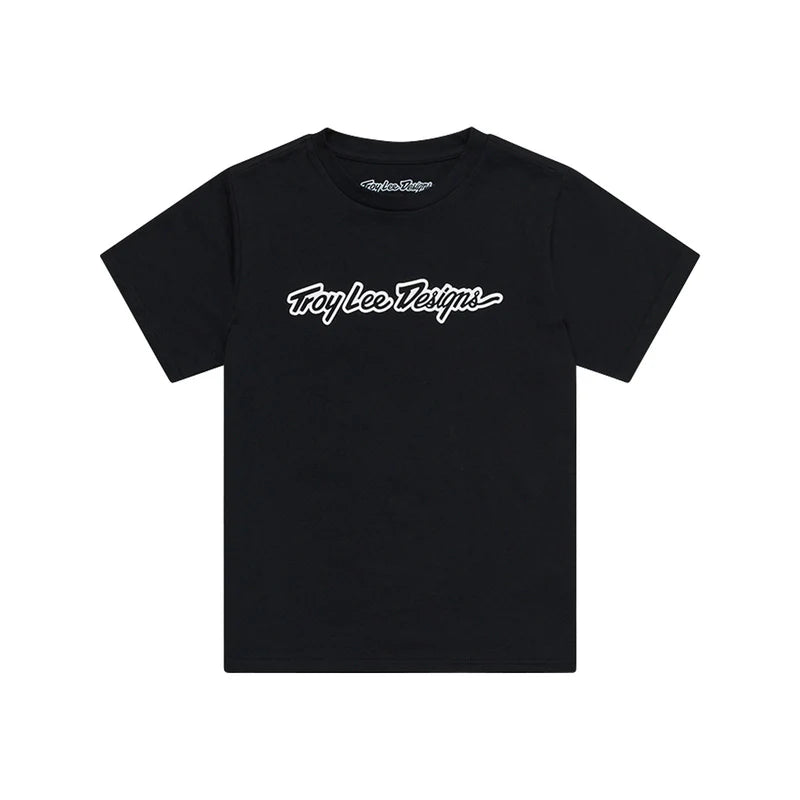 Troy Lee Designs Signature Short Sleeve Tee - Youth - Black