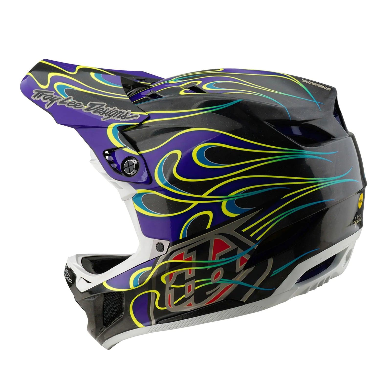 Troy Lee Designs D4 Carbon Full Face Helmet - Torched - Black Troy Lee Designs D4 Carbon Full Face Helmet - Torched - Black