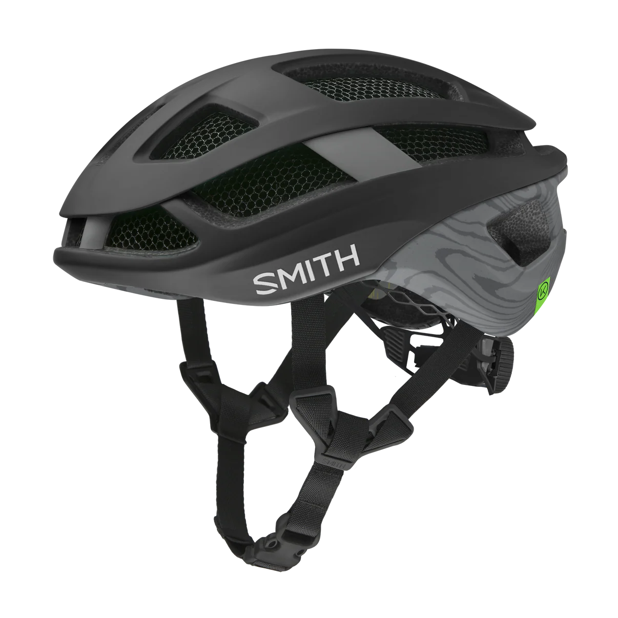 Smith Trace MIPS Road Helmet - Aleck Crash Sensor - Matte Black-Topo