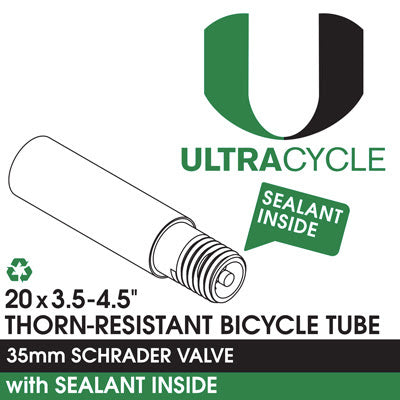 Ultracycle Triple Thick Thorn Resistant 20" Fat Tube with Sealant