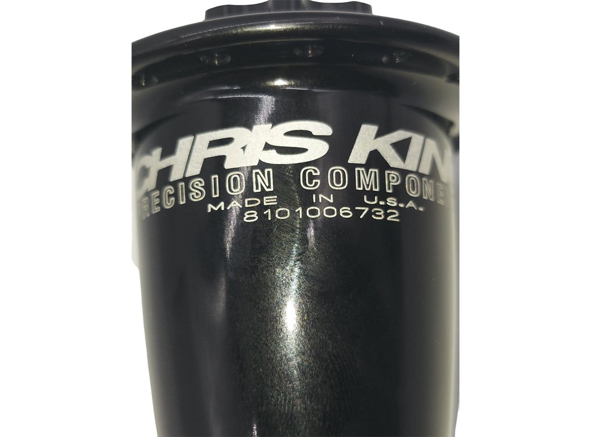 Chris King ISO Universal Disc Front Hub Shell - Black