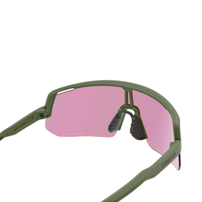 Shimano Technium L Sunglasses - Dark Olive - Ridescape Off-Road Lens