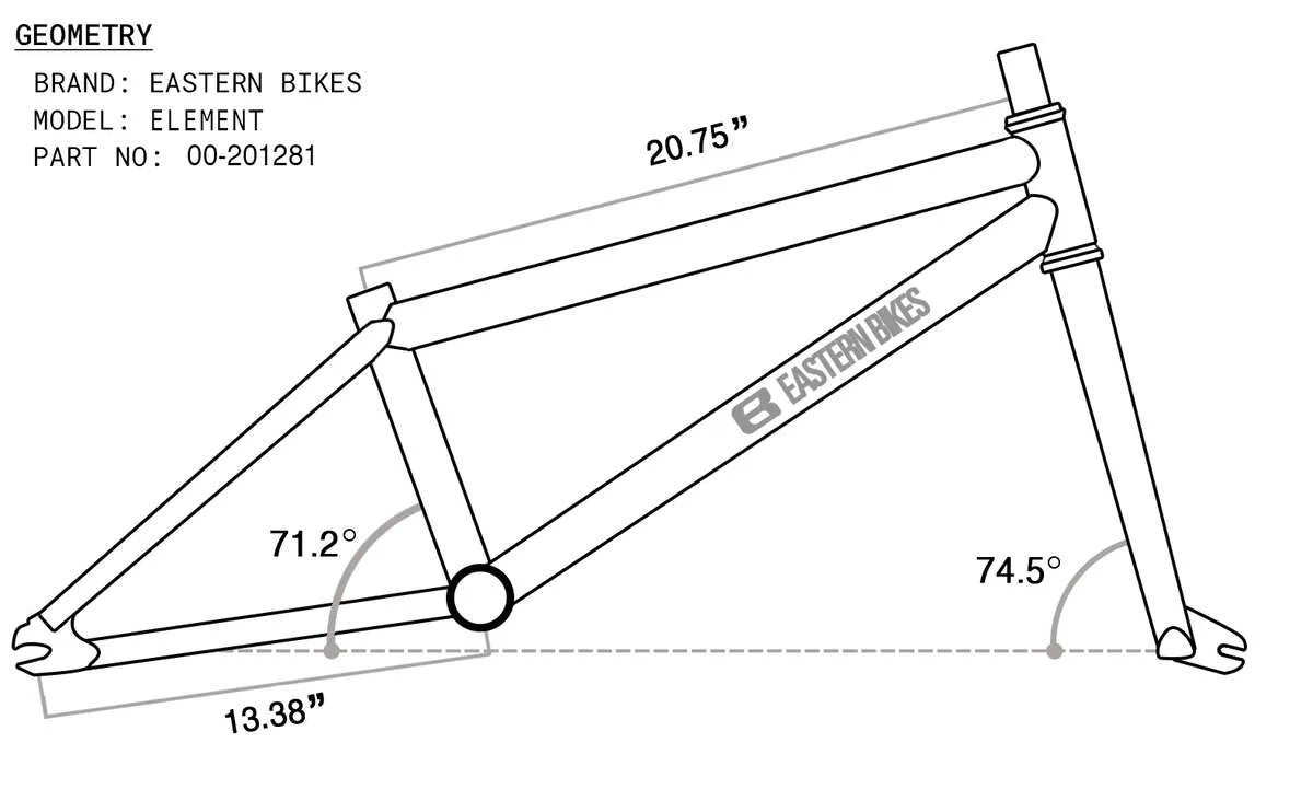 Eastern Element 20" BMX - White