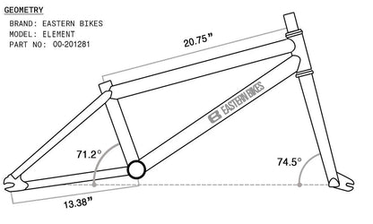 Eastern Element 20" BMX - White