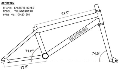 Eastern Thunderbird V2 20" BMX - Black