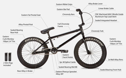 Eastern Thunderbird V2 20" BMX - Black