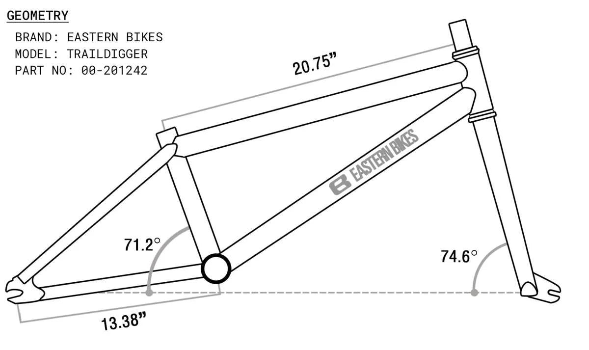 Eastern Traildigger 20" BMX - Black