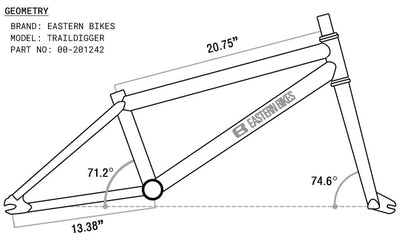 Eastern Traildigger 20" BMX - Black