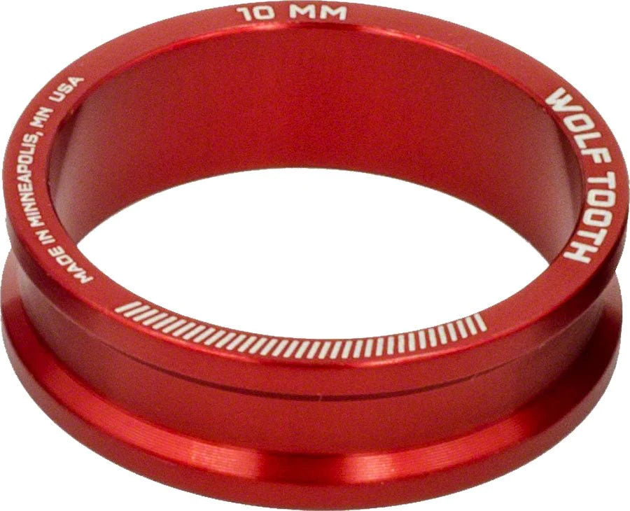 Wolf Tooth Components Precision Headset Spacers - Red - 5 Pack