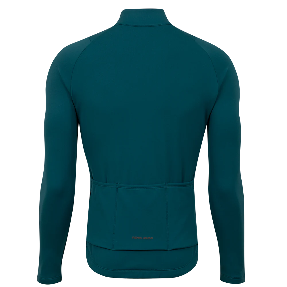 Pearl Izumi Attack Thermal Long Sleeve Road Jersey - Dark Spruce-Sunfire