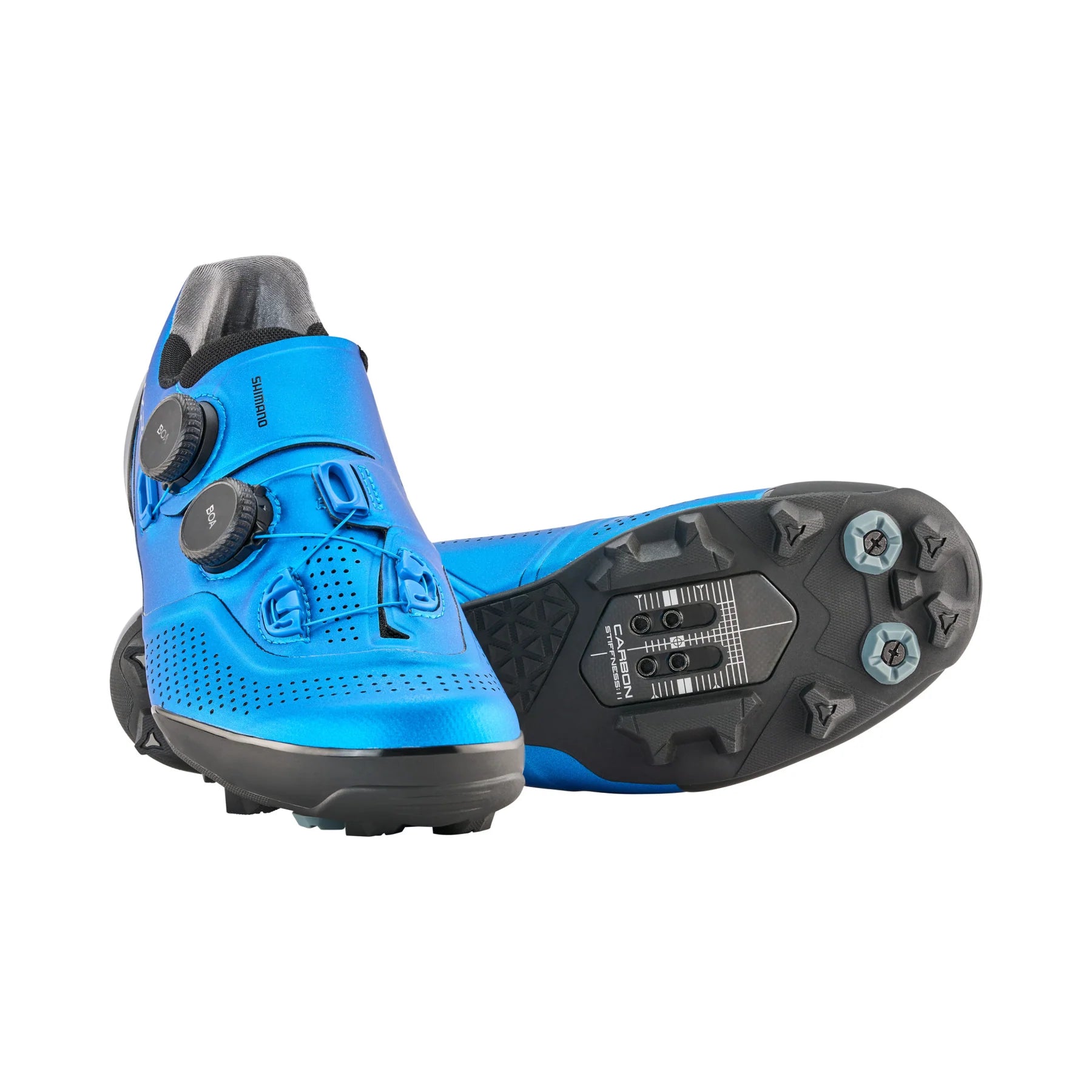 Shimano XC902 S Phyre SPD XC MTB Shoe Blue Cambria Bike