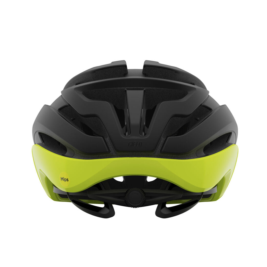 Giro Cielo MIPS Road Helmet - Matt Black-Highlight Yellow