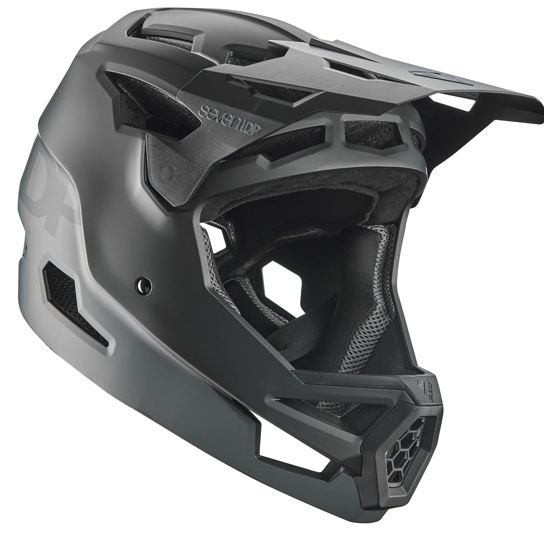 23 bike helmet 7iDP Project ABS Full Face XS/S Mesh wore vents at the chin bar give extra added protection to block out flying debris like rocks and dirt to the face Sierra Helmet R Gray/Black/Red