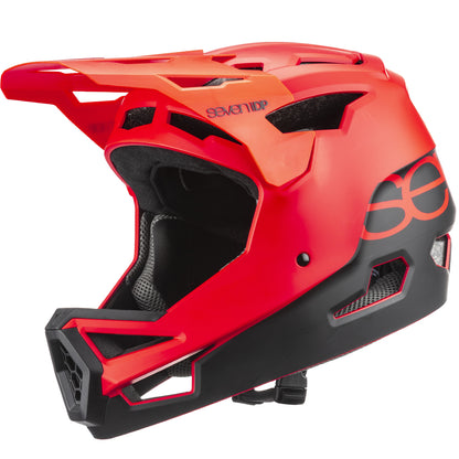 7 iDP Project 23 ABS Full Face Helmet - Matt Thruster Red-Black