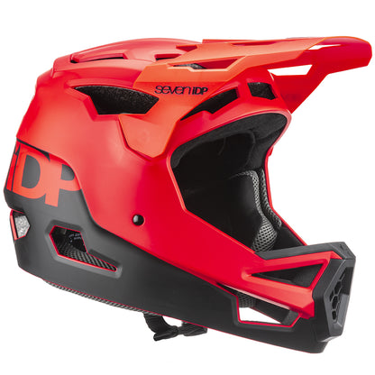 7 iDP Project 23 ABS Full Face Helmet - Matt Thruster Red-Black