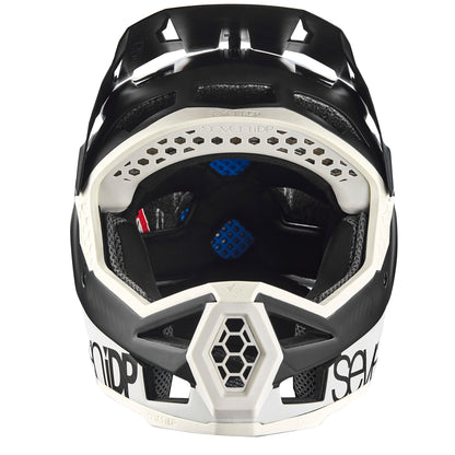 7 iDP Project 23 Carbon Full Face Helmet - Cool Gray-Raw Carbon